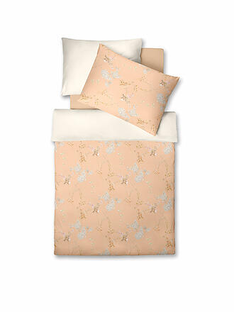 FLEURESSE | Satin Bettwäsche BED ART 70x90cm/140x200cm Peach