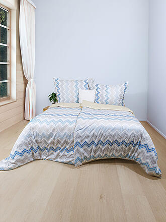 FLEURESSE | Satin Bettwäsche  MODERN LIFE 70x90cm / 140x220cm Sand & Sky 