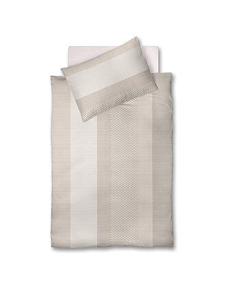 FLEURESSE | Satin Bettwäsche  MODERN CLASSIC 70x90cm / 140x200cm Sandstone