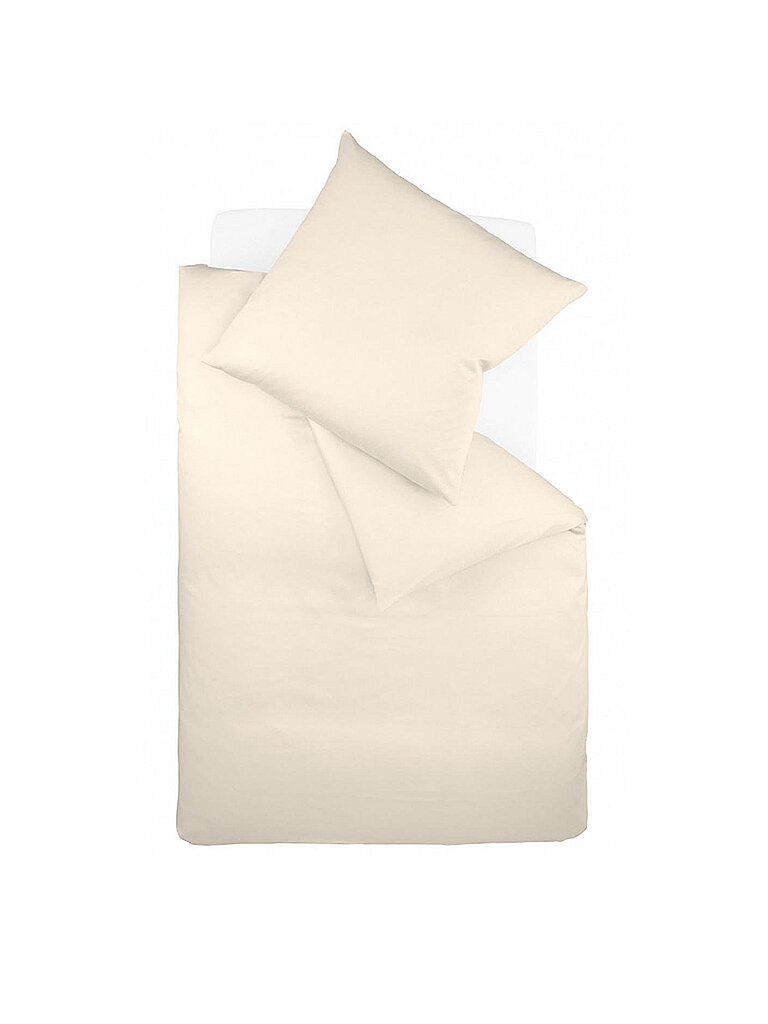 FLEURESSE Satin Bettwäsche Royal 70x90cm / 140x220cm creme