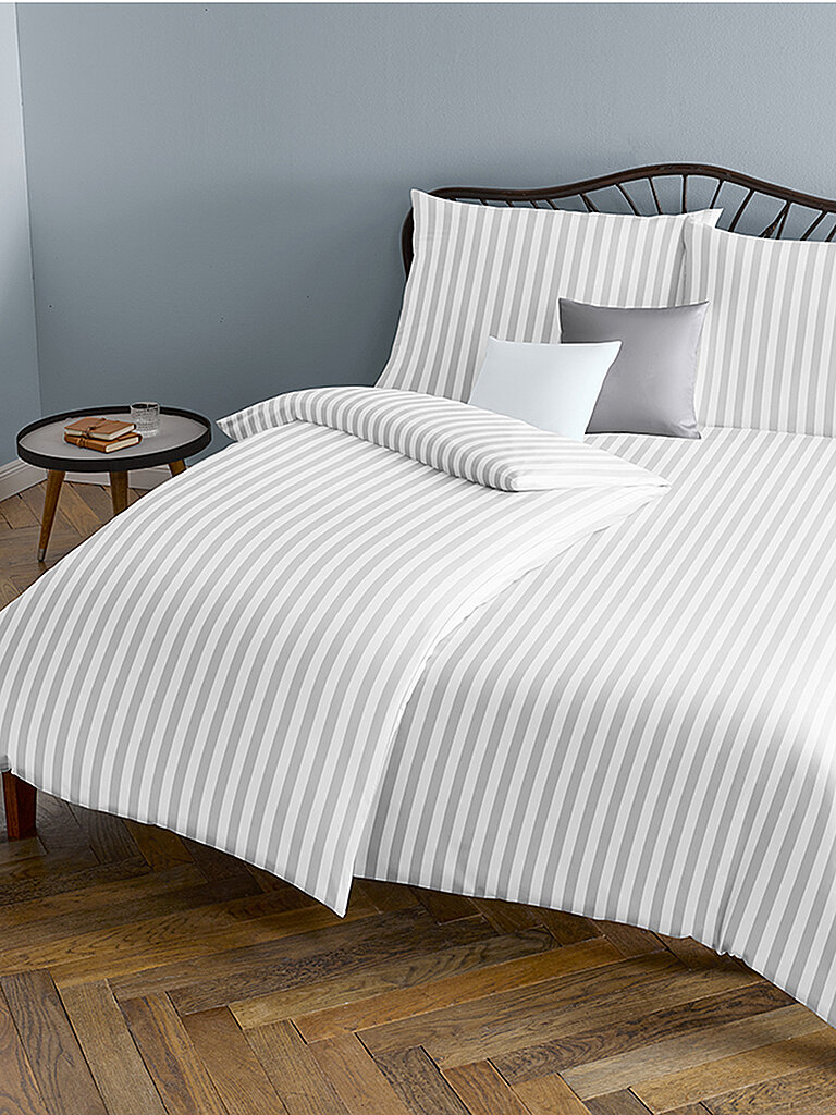 FLEURESSE Damast Bettwäsche Melk 70x90cm / 140x200cm Weiss weiss