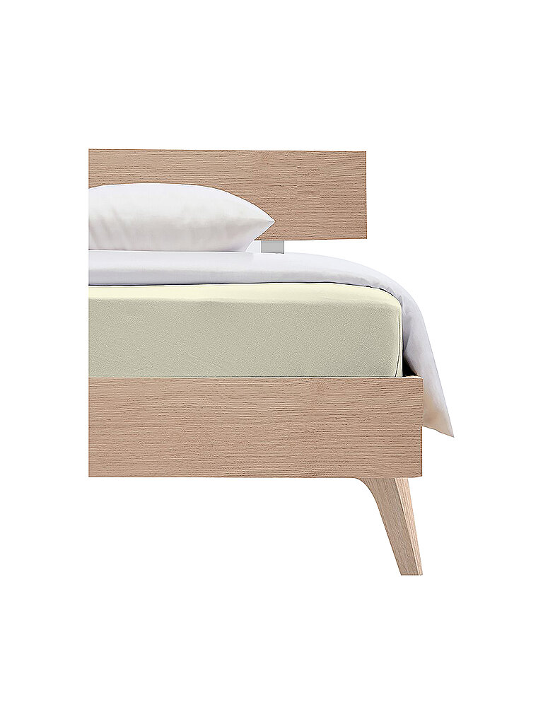 FLEURESSE Jerseyspannleintuch S-Jersey 130x200cm Creme beige