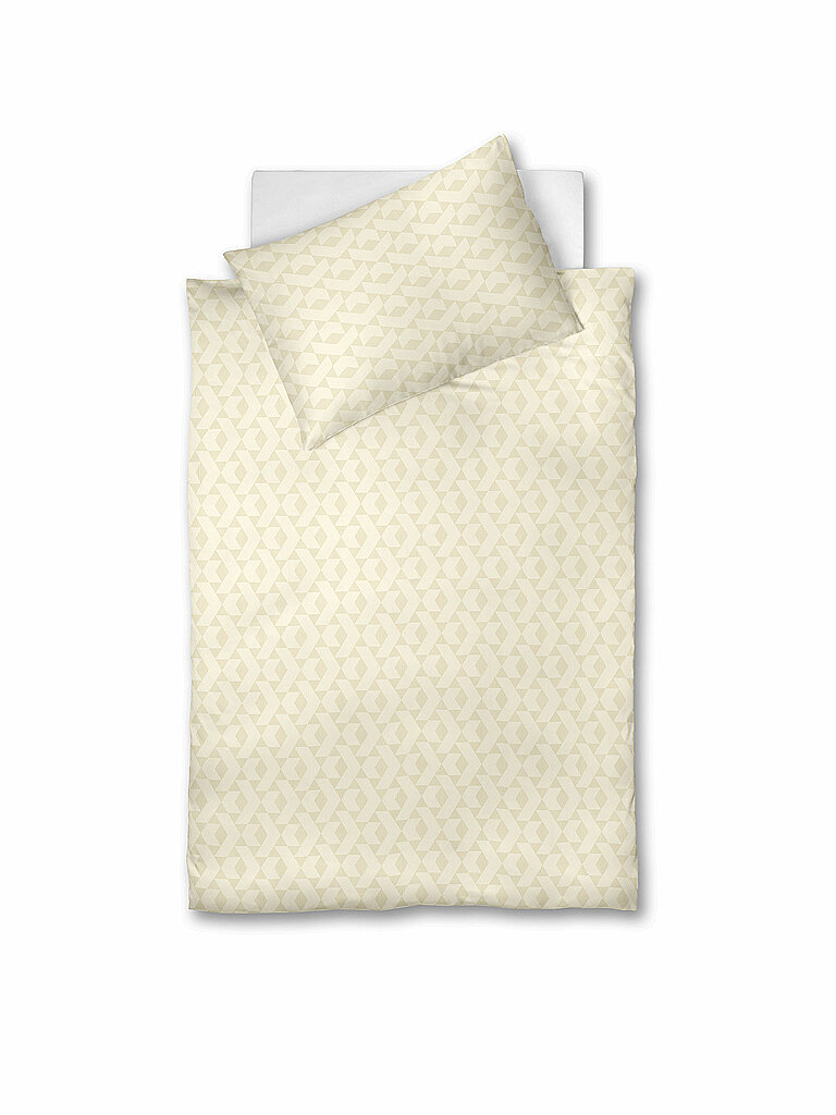 FLEURESSE Damast-Bettwäsche Opal 70x90cm / 140x200cm (Creme) creme