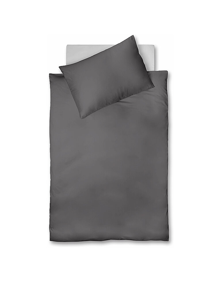 Halbleinen Bettwäsche Provence 70x90cm/140x200cm grau baby