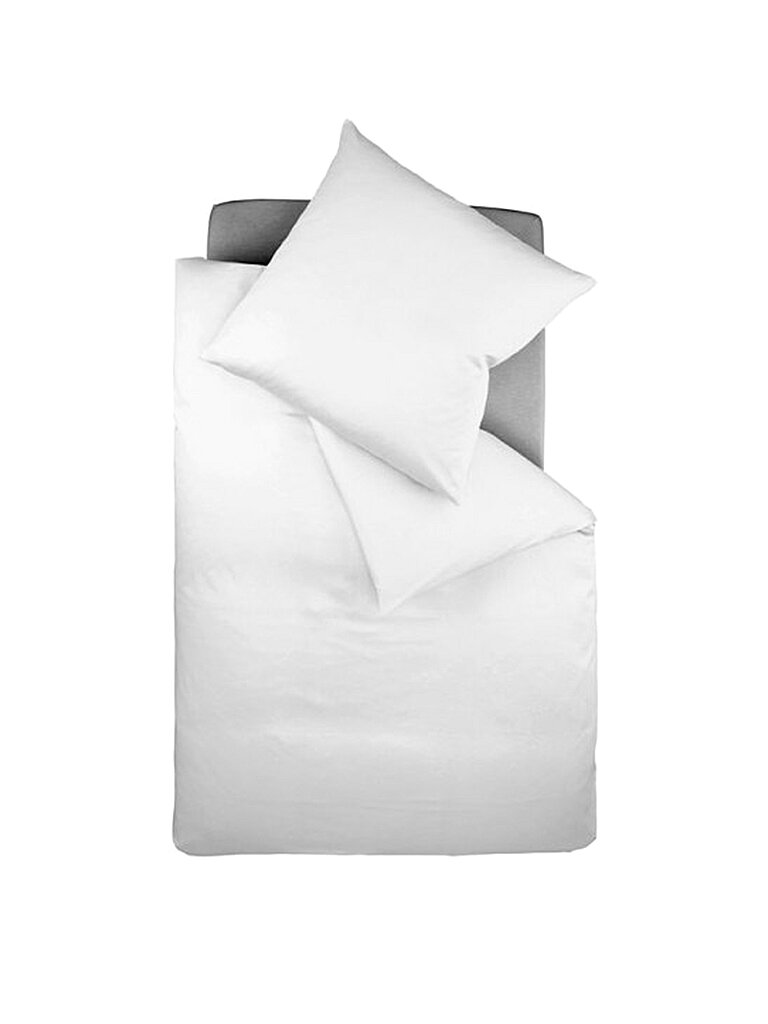 FLEURESSE Satin Bettwäsche 70x90cm/140x200cm Royal Silber silber