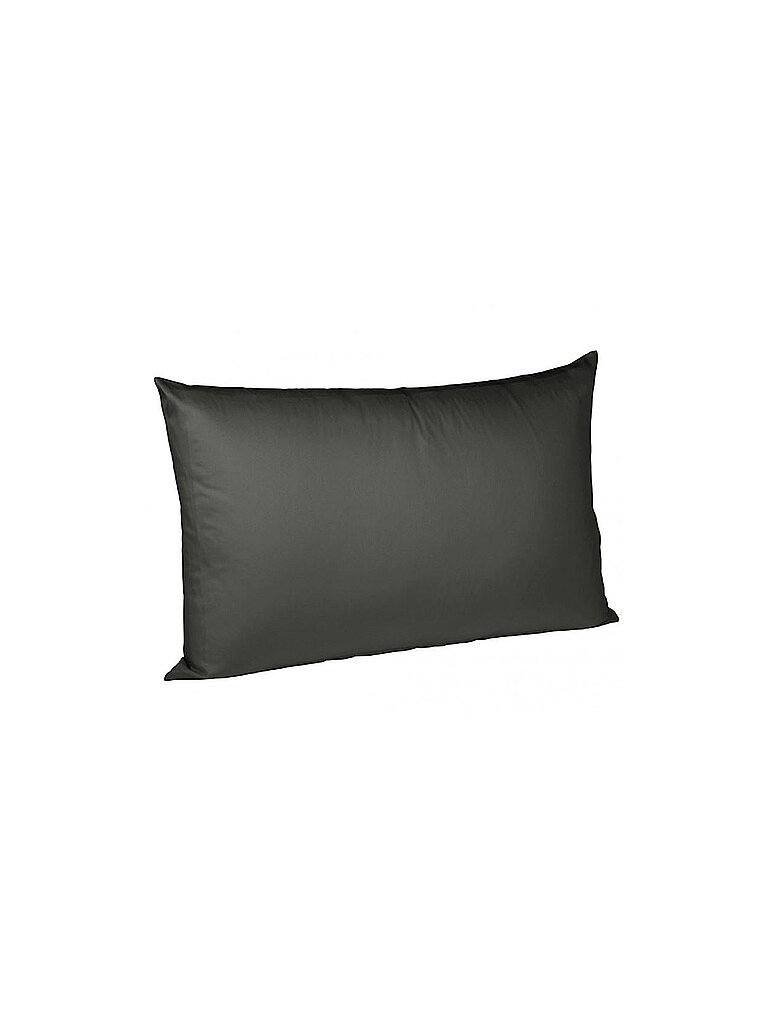 Satin Kissenbezug Royal Uni 2x 40x60cm Anthrazit grau baby