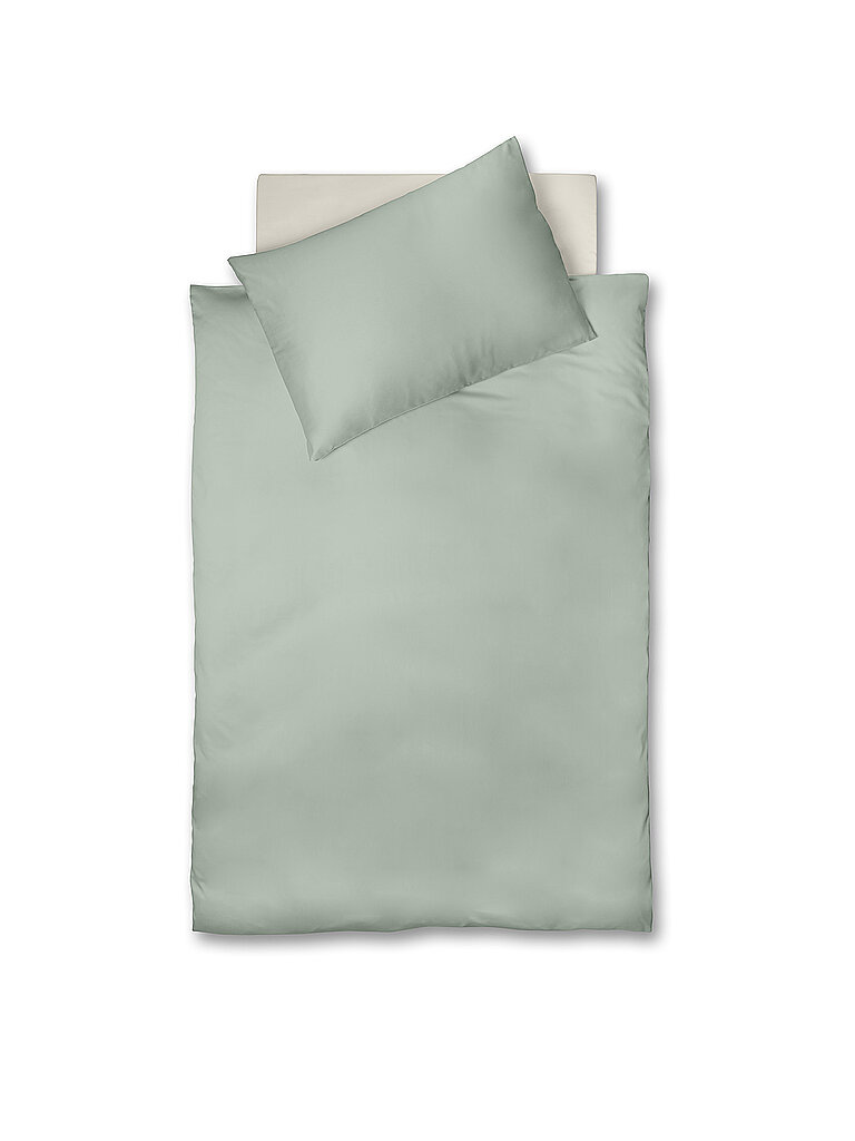 FLEURESSE Satin Bettwäsche Royal 70x90cm / 140x200cm Olive olive