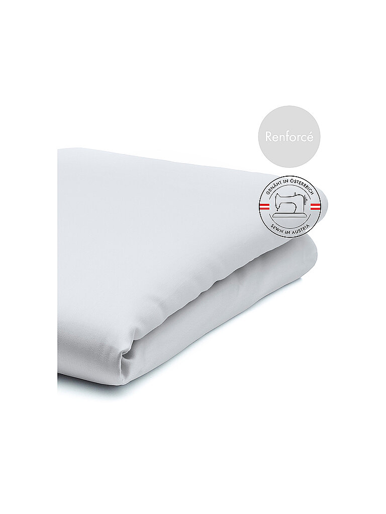Leintuch MONIKA 160x250cm Silbergrau hellgrau baby