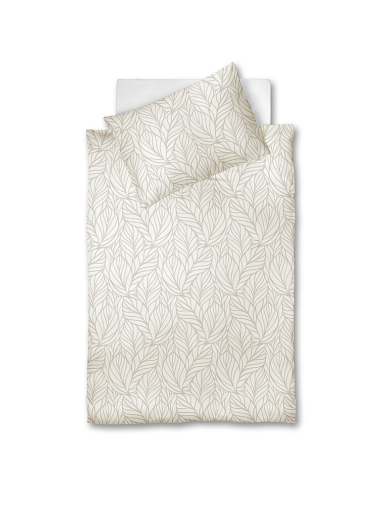 FLEURESSE Damast Bettwäsche OPAL 70x90cm/140x200cm Creme creme