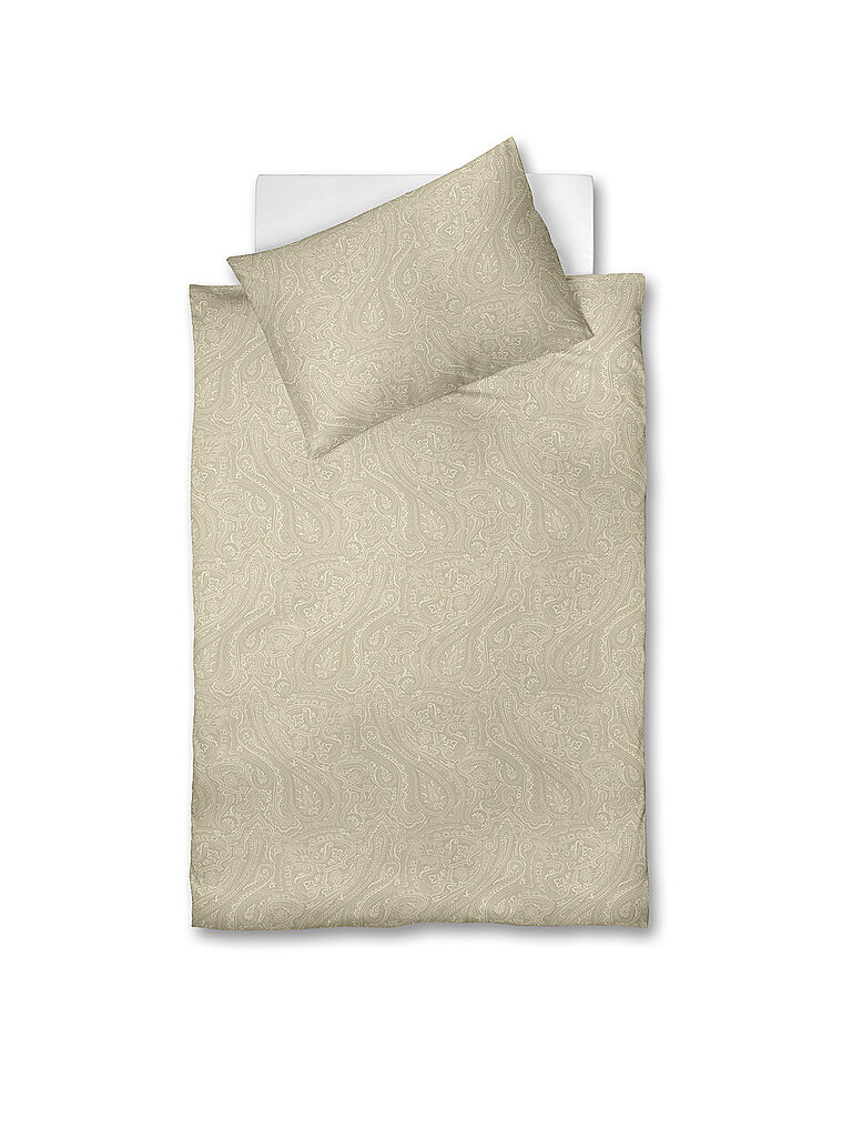 FLEURESSE Flanell Bettwäsche 70x90cm/140x200cm LECH Almond beige