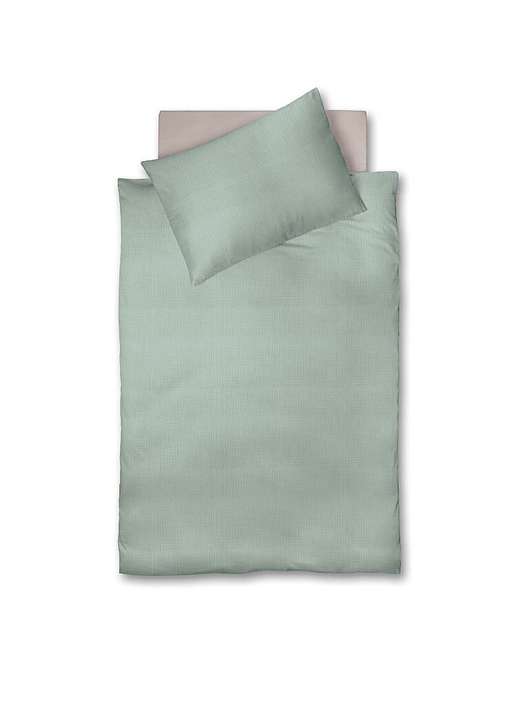 FLEURESSE Musselin Bettwäsche CAPRI 70x90cm/140x200cm Mint hellgrün