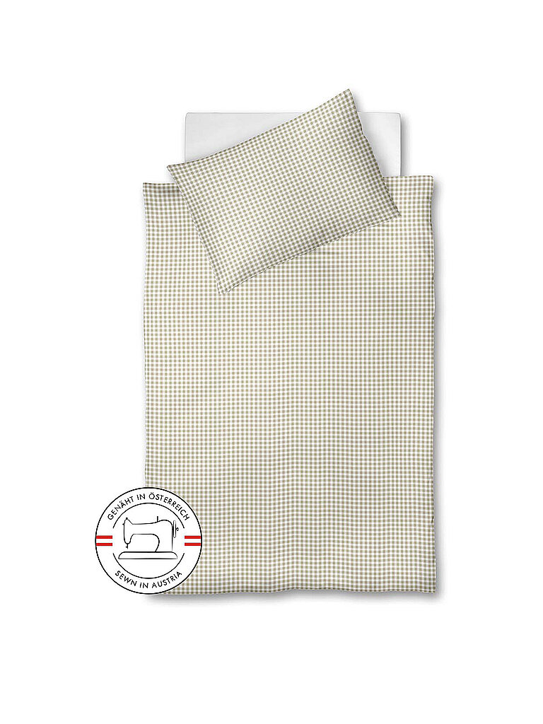 FLEURESSE Seersucker Bettwäsche RIO 70x90cm/140x200cm Creme beige