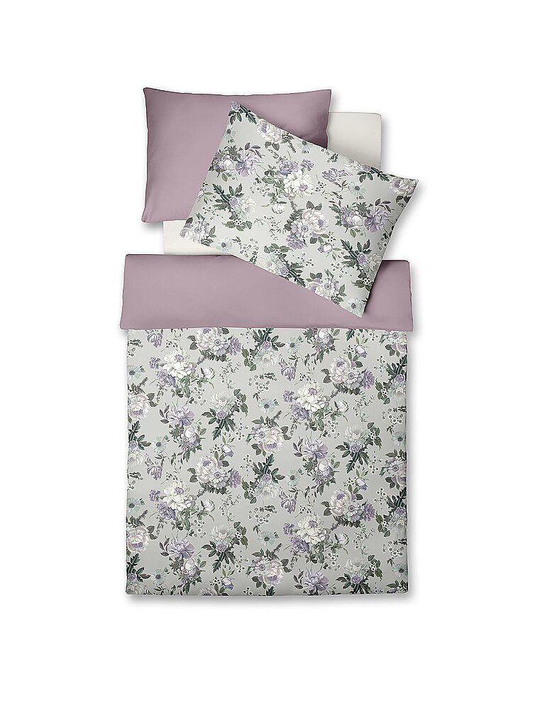 FLEURESSE Satin Bettwäsche 70x90cm/140x200cm BED ART Mint mint
