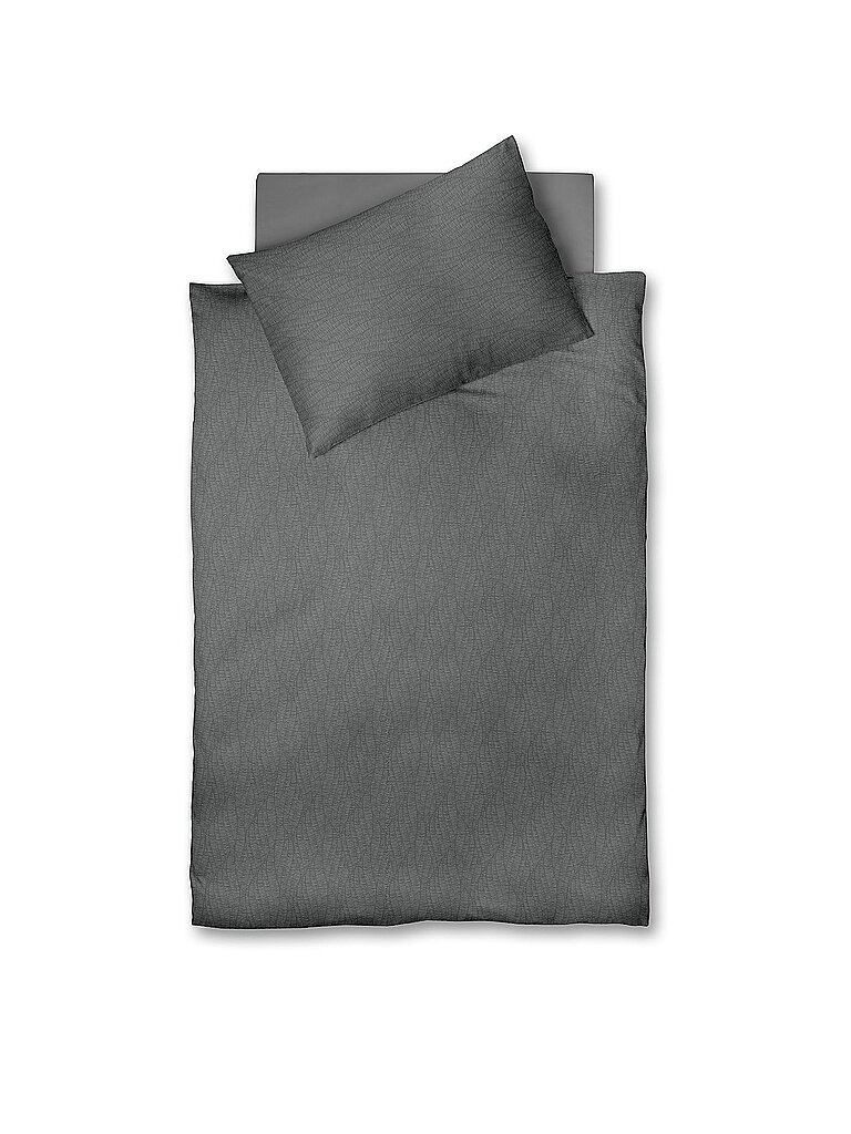 Satin Bettwäsche 70x90cm/140x200cm MODERN LIFE B Stone grau baby