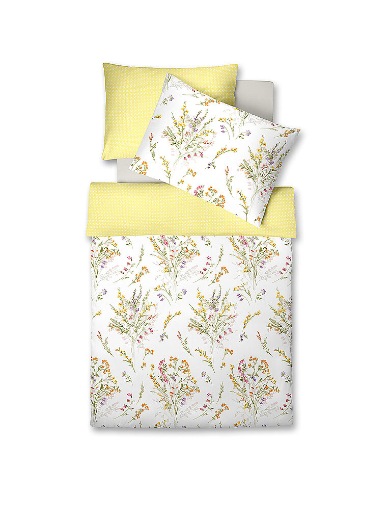 FLEURESSE Tencel Bettwäsche LUXURY 70x90cm / 140x200cm Golden Kiwi  gelb