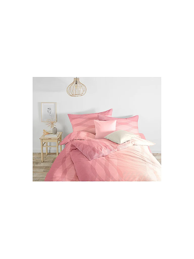 FLEURESSE Satin Bettwäsche MODERN LIFE B 70x90cm/140x200cm Coral coral