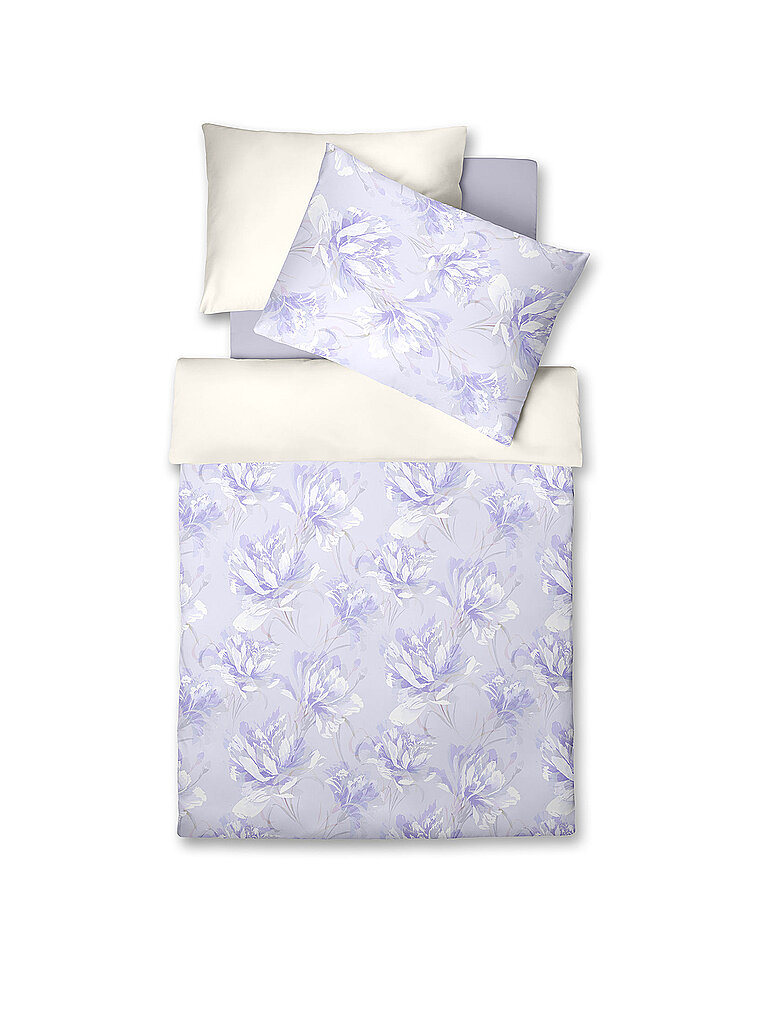 FLEURESSE Satin Bettwäsche BED ART WENDE 70x90cm/140x200cm lila