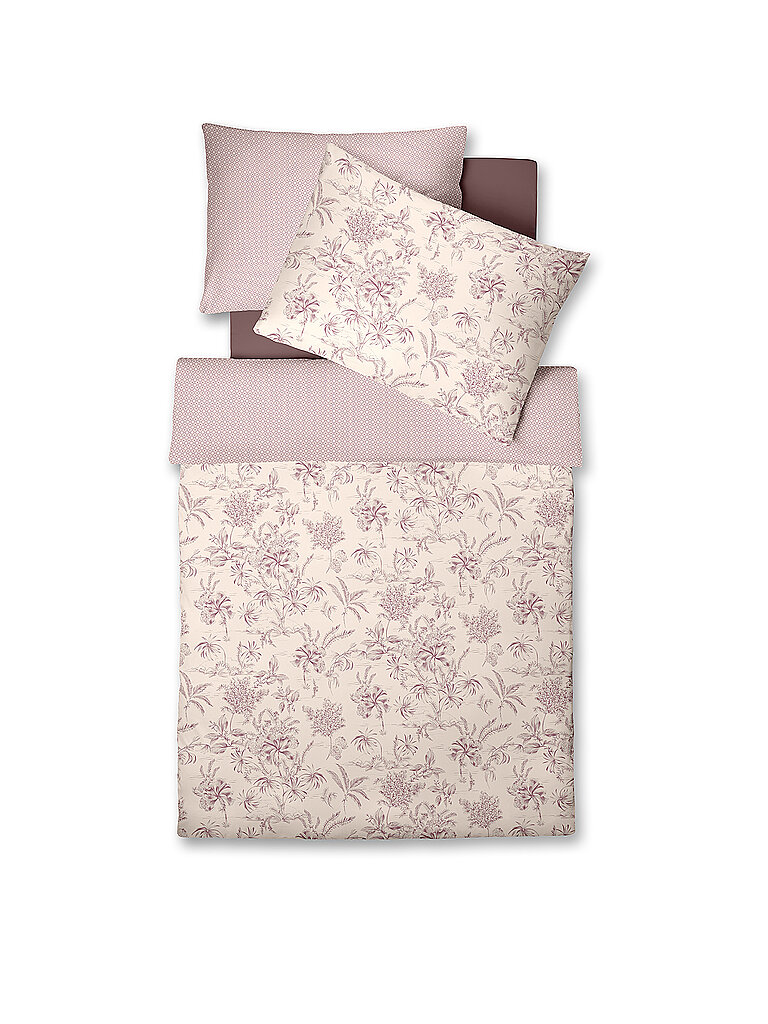 FLEURESSE Satin Bettwäsche BED COUTURE 70x90cm / 140x200cm Dark Scarlett rosa