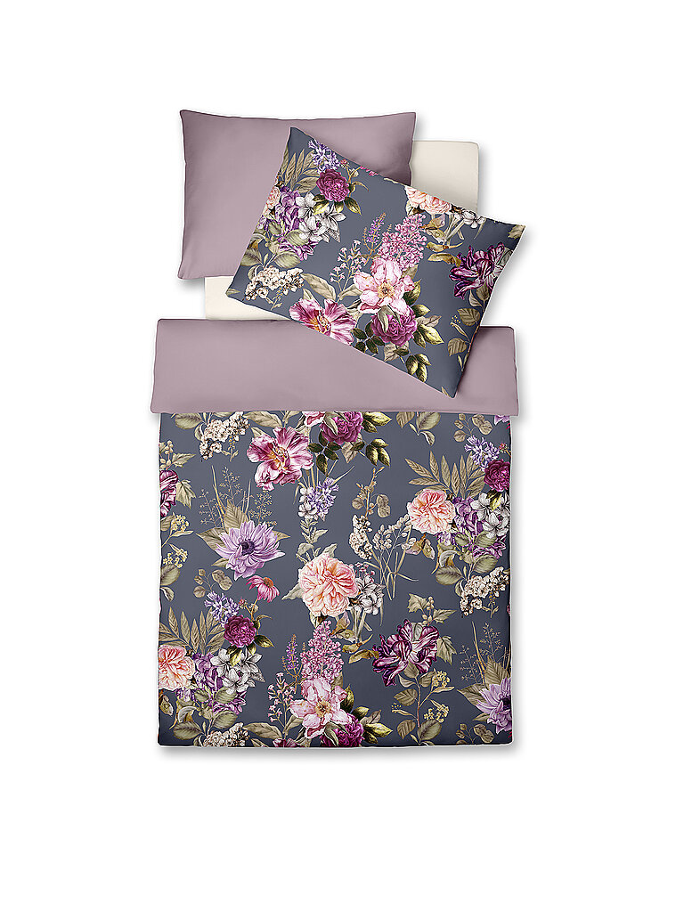 FLEURESSE Satin Bettwäsche 70x90cm/140x200cm BED ART Lilac lila