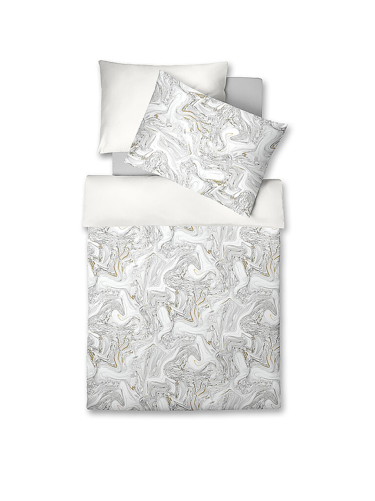 FLEURESSE Tencel Bettwäsche LUXURY 70x90cm / 140x200cm  hellgrau