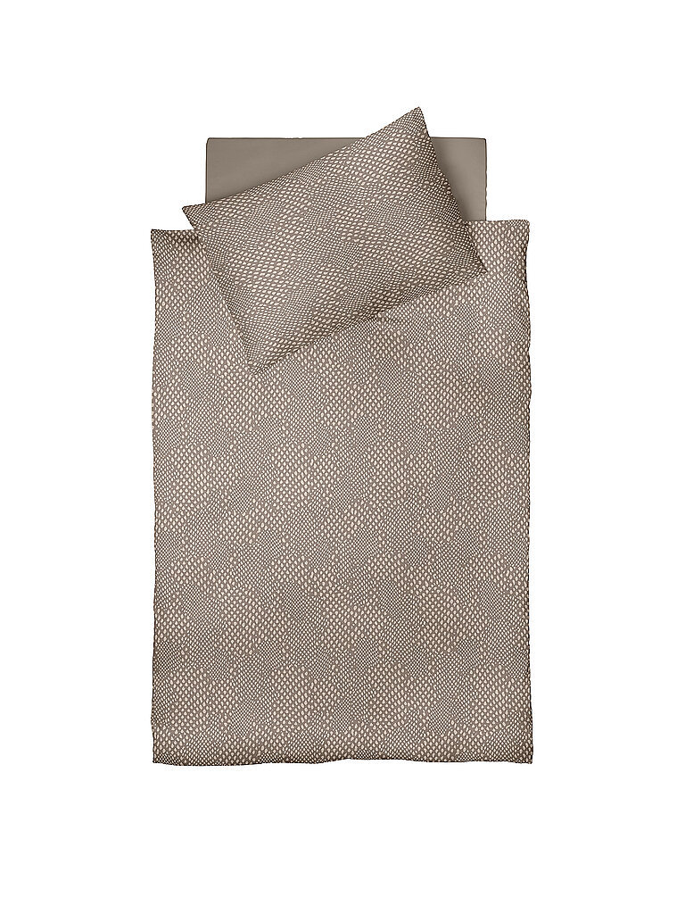 FLEURESSE Jersey Bettwäsche TOPAS 70x90cm/140x220cm Hazel Dust hellbraun