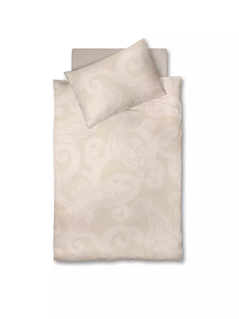 FLEURESSE | Flanell Bettwäsche LECH 70x90cm/140x200cm Mandel  | creme
