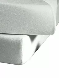 FLEURESSE | Jersey Spannleintuch 100x200cm Grau | silber