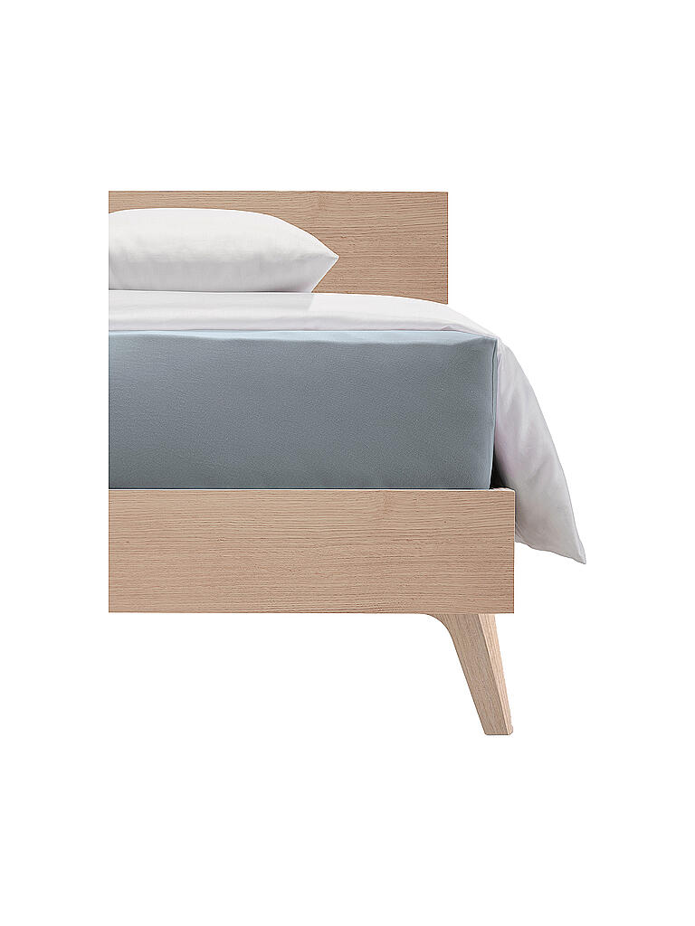 FLEURESSE | Jerseyspannleintuch Elasto Comfort XL Boxspringbett  100x200 Pearl Blue | hellblau