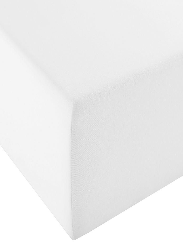 FLEURESSE | Jerseyspannleintuch Elasto Comfort XL Boxspringbett 160x200cm (Weiss) | weiss