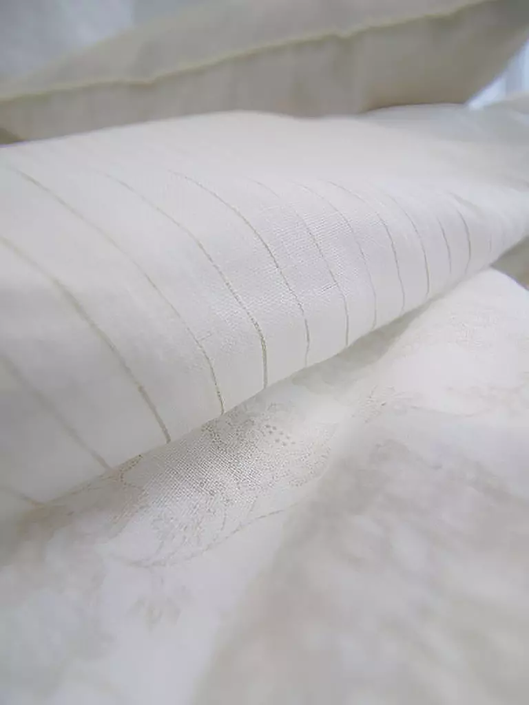FLEURESSE | Leinen Bettwäsche NIZZA 70x90cm / 140x200cm Mauve | beige