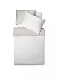 FLEURESSE | Leinen Bettwäsche NIZZA 70x90cm / 140x200cm Silber | beige