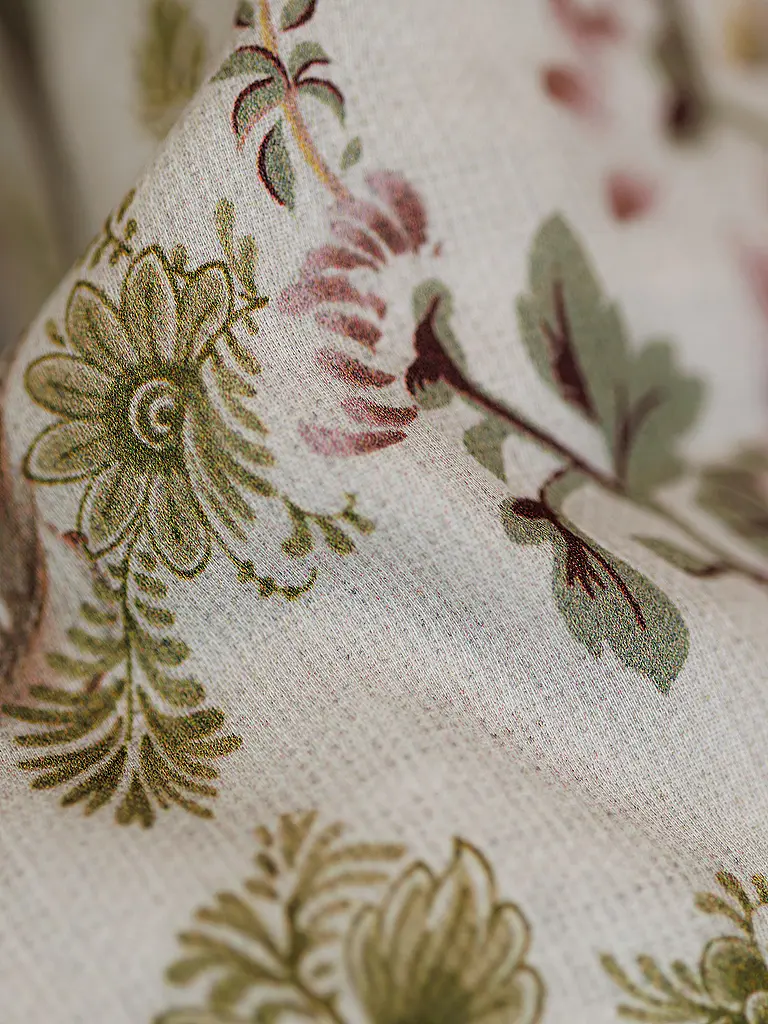FLEURESSE | Satin Bettwäsche 70x90cm/140x200cm MODERN GARDEN B Misty Rose | beere