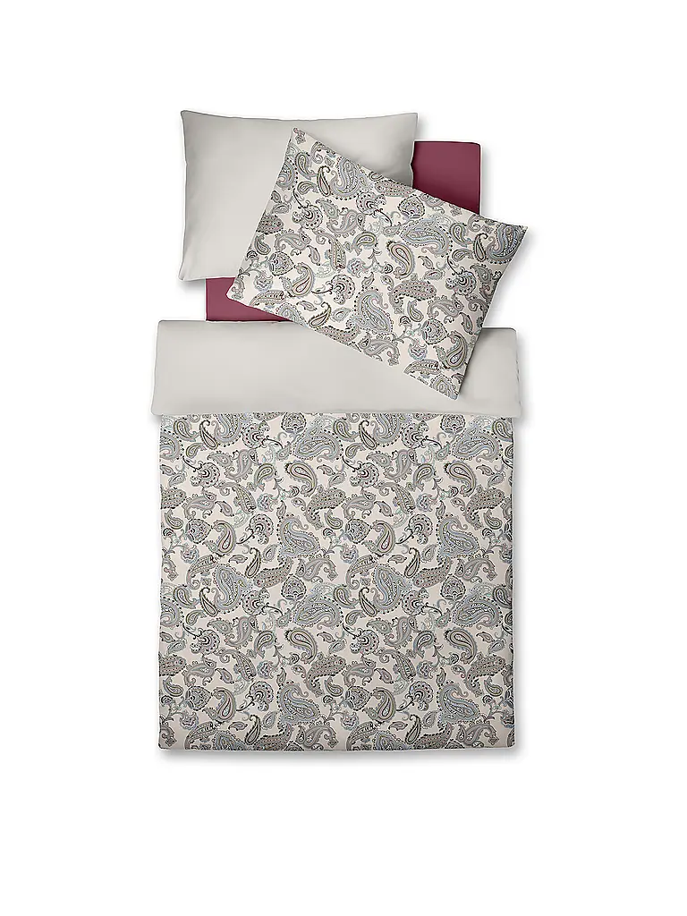 FLEURESSE | Satin Bettwäsche 70x90cm/140x200cm STOCKHOLM Berry | beere