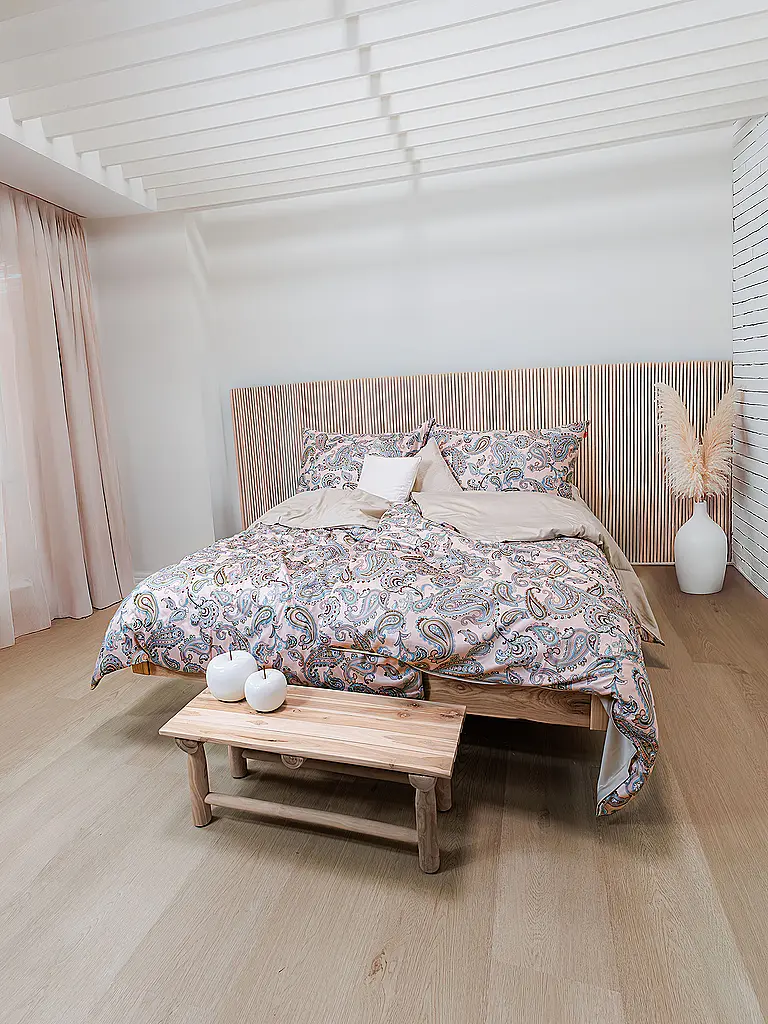 FLEURESSE | Satin Bettwäsche 70x90cm/140x200cm STOCKHOLM Berry | beere