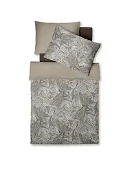 FLEURESSE | Satin Bettwäsche 70x90cm/140x220cm STOCKHOLM Taupe | grau