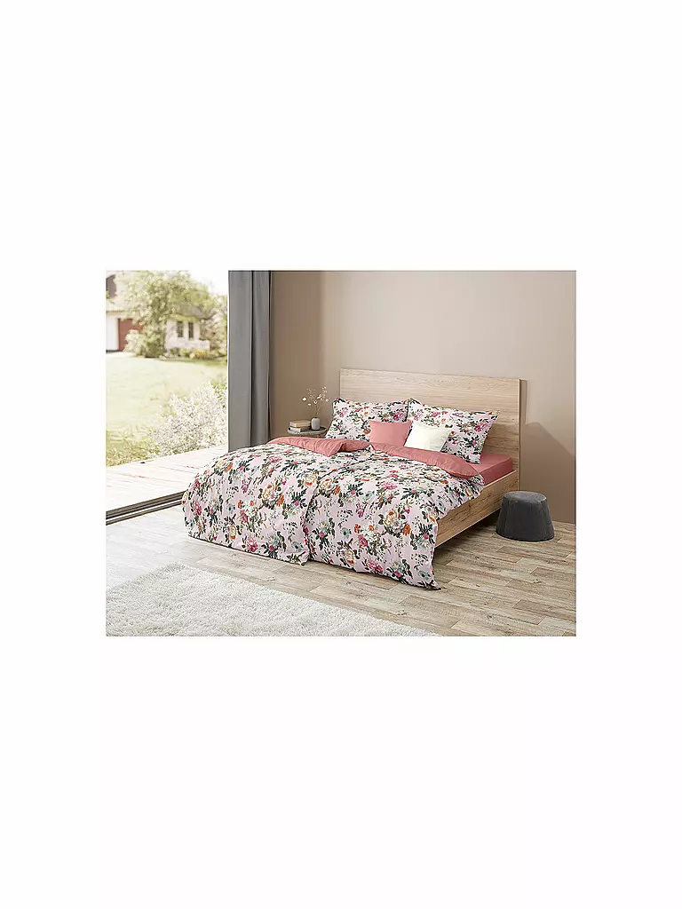 FLEURESSE | Satin Bettwäsche BED ART 70x90cm/140x200cm Coral | koralle