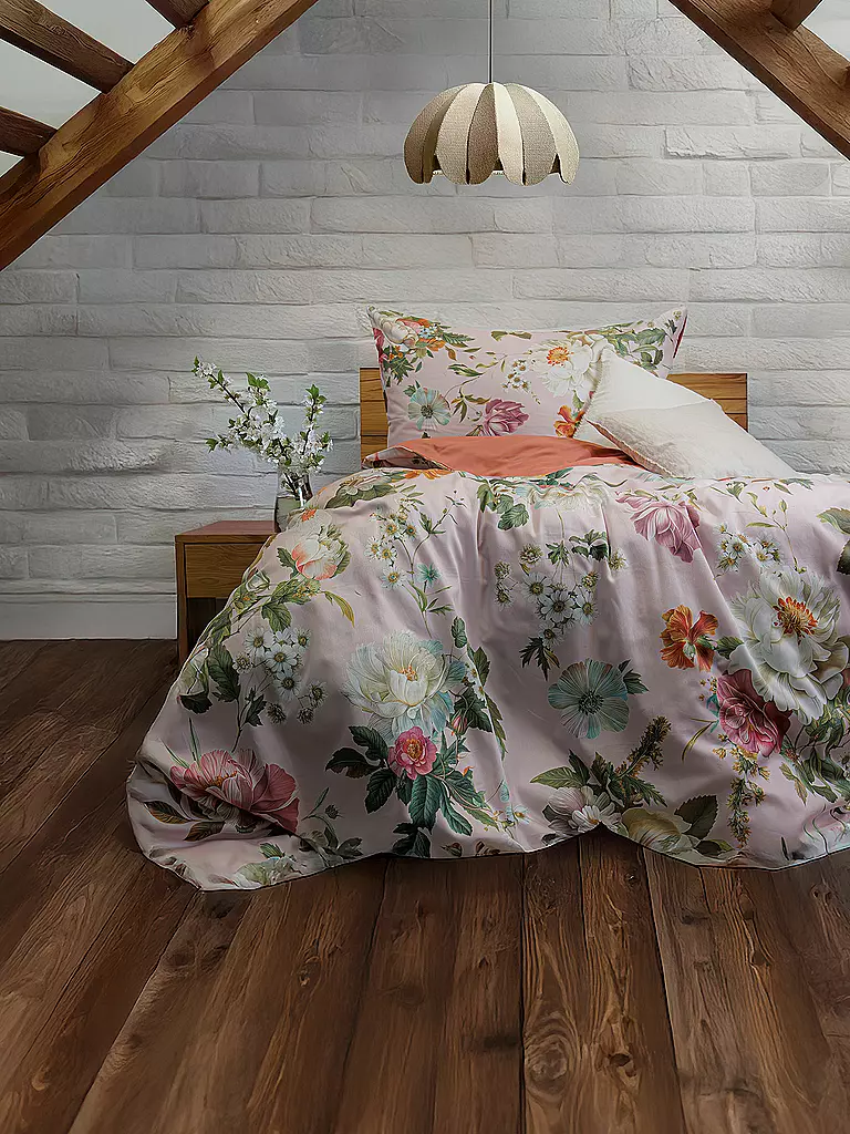 FLEURESSE | Satin Bettwäsche BED ART 70x90cm/140x200cm Coral | koralle