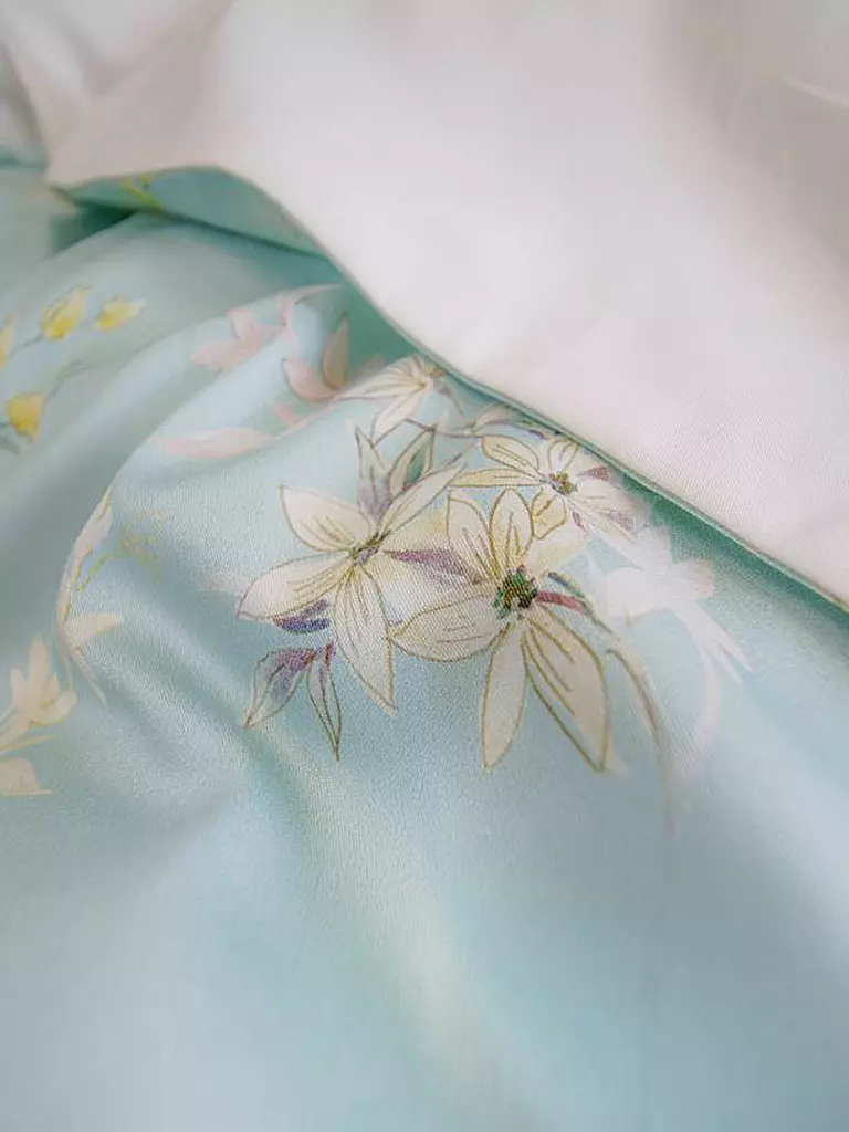FLEURESSE | Satin Bettwäsche BED ART 70x90cm/140x200cm Honeydew | mint