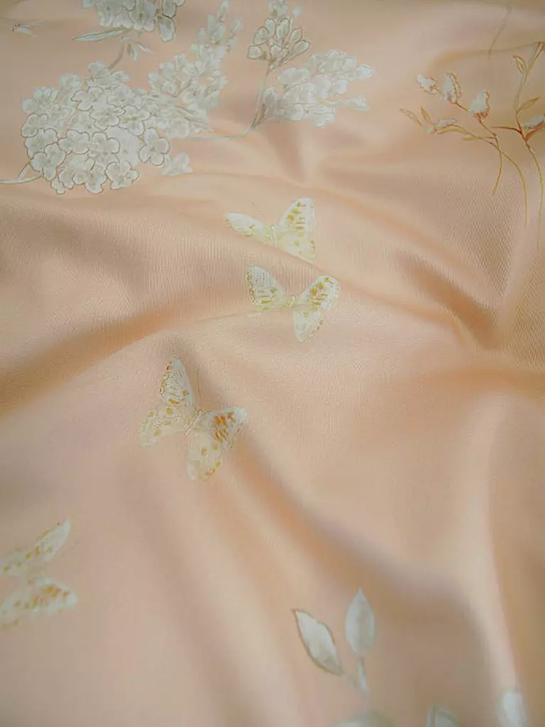 FLEURESSE | Satin Bettwäsche BED ART 70x90cm/140x200cm Peach | mint
