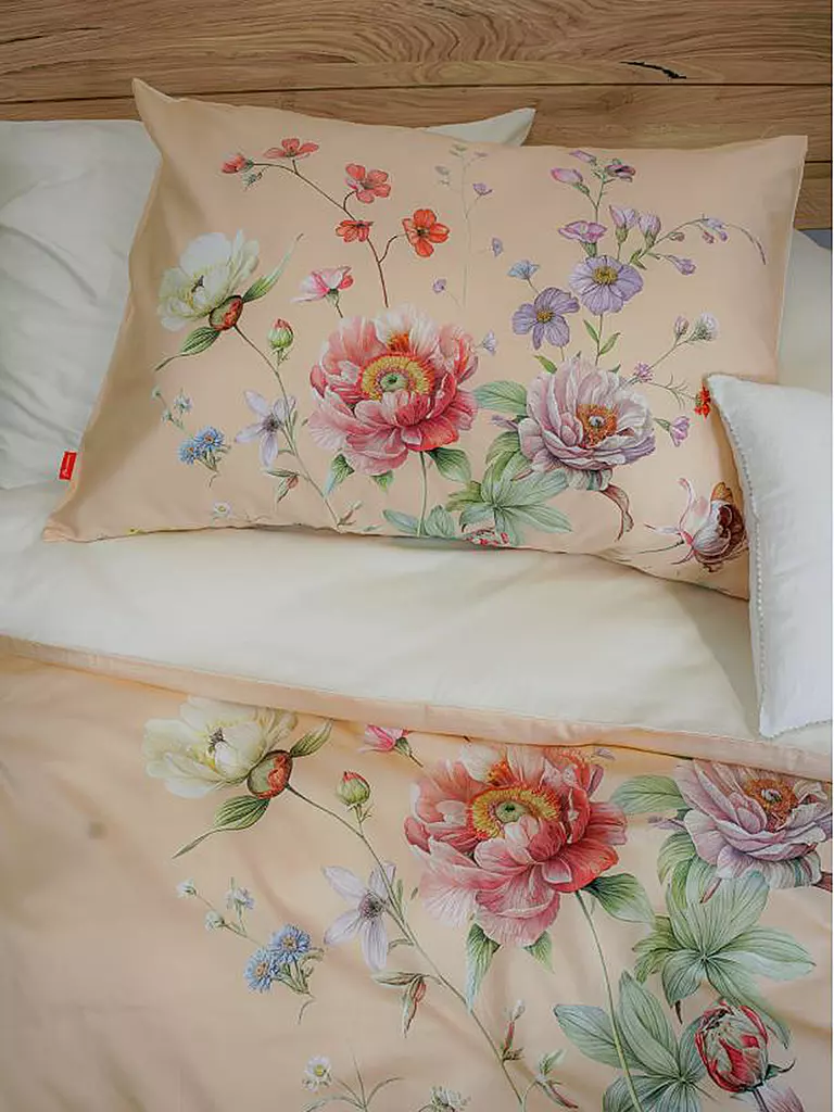 FLEURESSE | Satin Bettwäsche BED ART 70x90cm/140x200cm Peach | orange