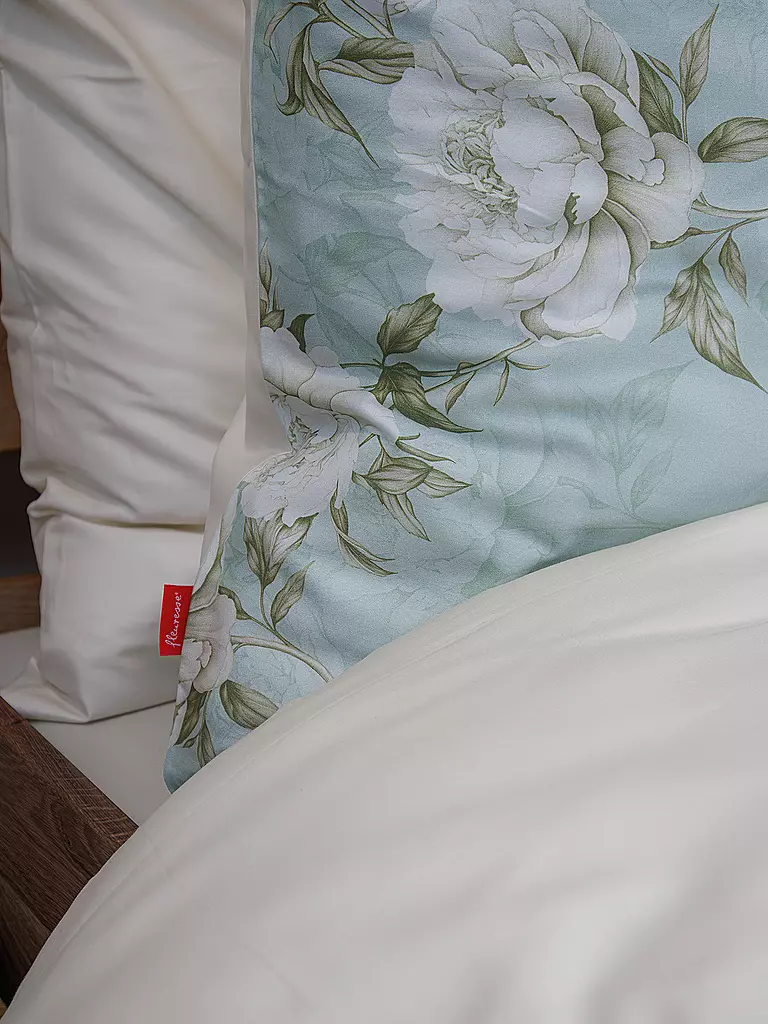 FLEURESSE | Satin Bettwäsche BED ART 70x90cm/140x220cm Honeydew | hellgrün