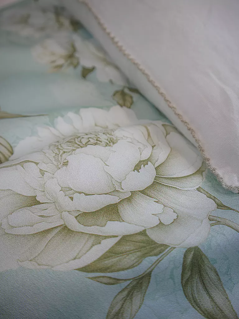 FLEURESSE | Satin Bettwäsche BED ART 70x90cm/140x220cm Honeydew | hellgrün