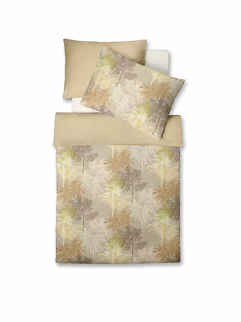 FLEURESSE | Satin Bettwäsche MIAMI 70x90cm/140x220cm Vanilla | gelb