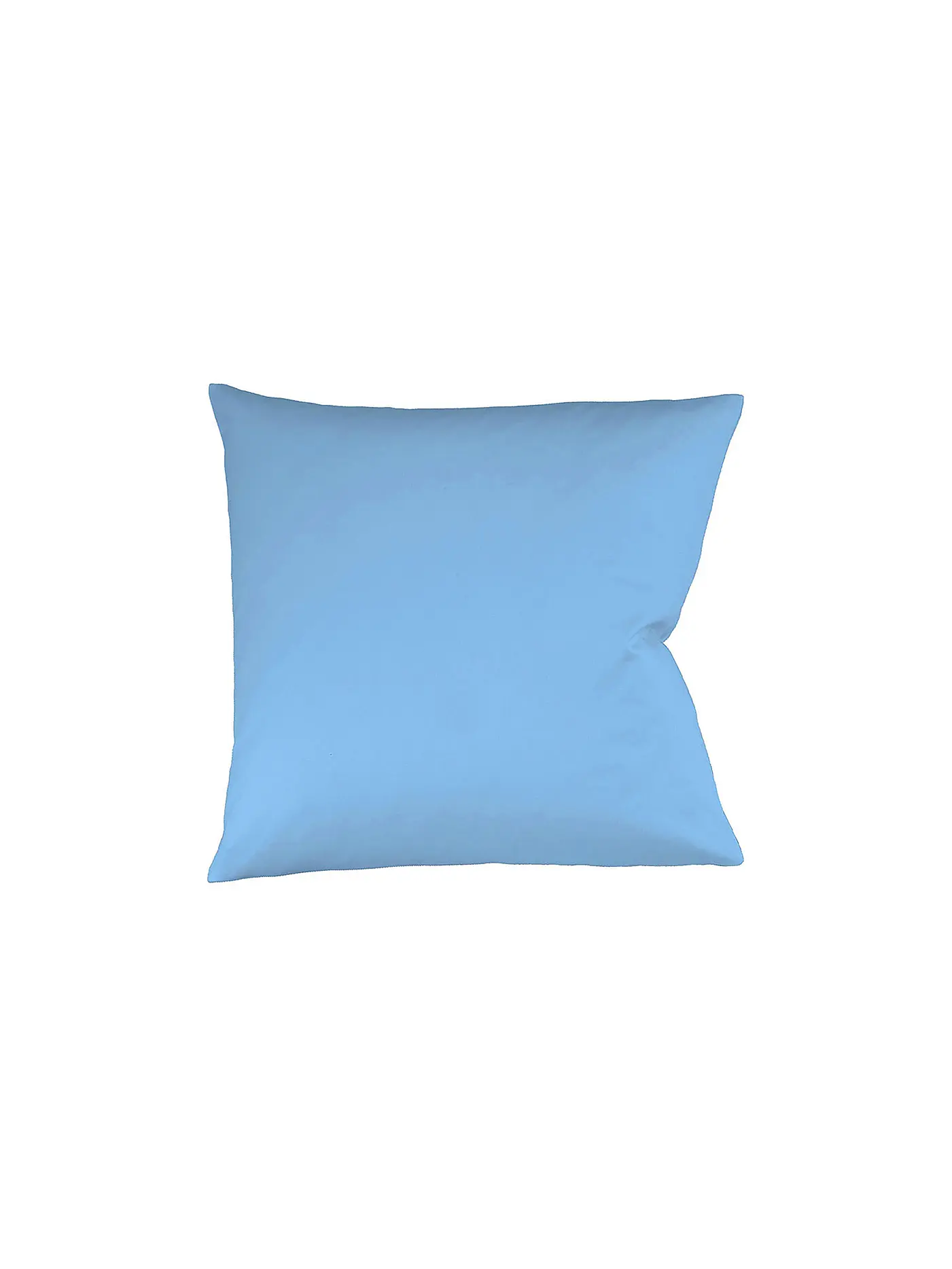 FLEURESSE | Satin Kissenbezug Royal Uni 2x 40x40cm Sand | hellblau