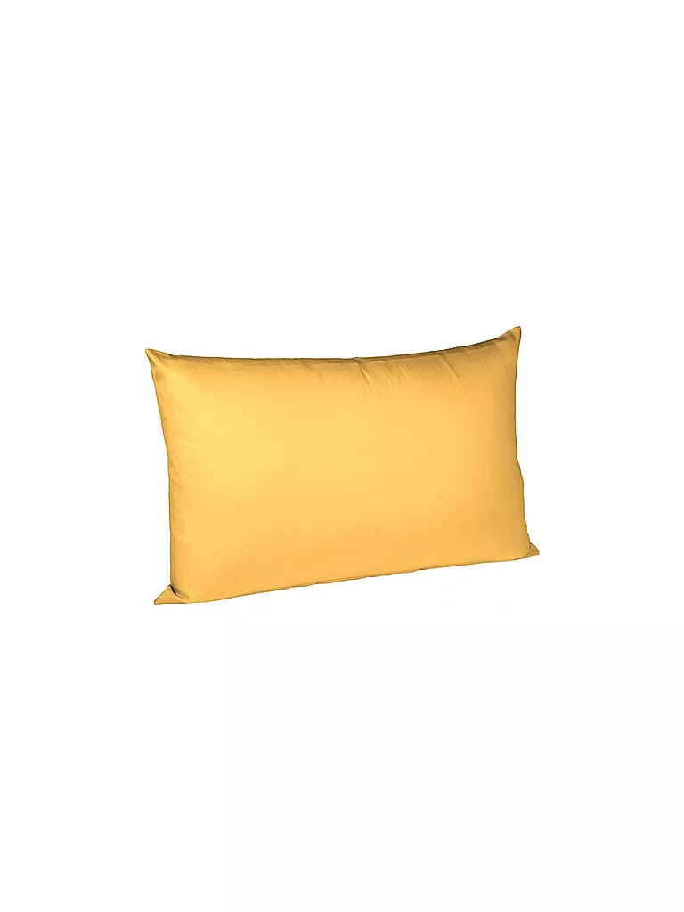 FLEURESSE | Satin Kissenbezug Royal Uni 2x 40x60cm Sonne | gelb