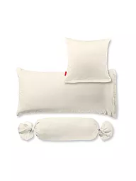 FLEURESSE | Satin Nackenrollenbezug Royal Uni 15x40cm Anthrazit | creme