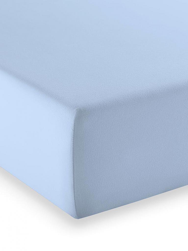 FLEURESSE | Spannleintuch "Elasto Comfort" 100x200cm (Hellblau) | blau