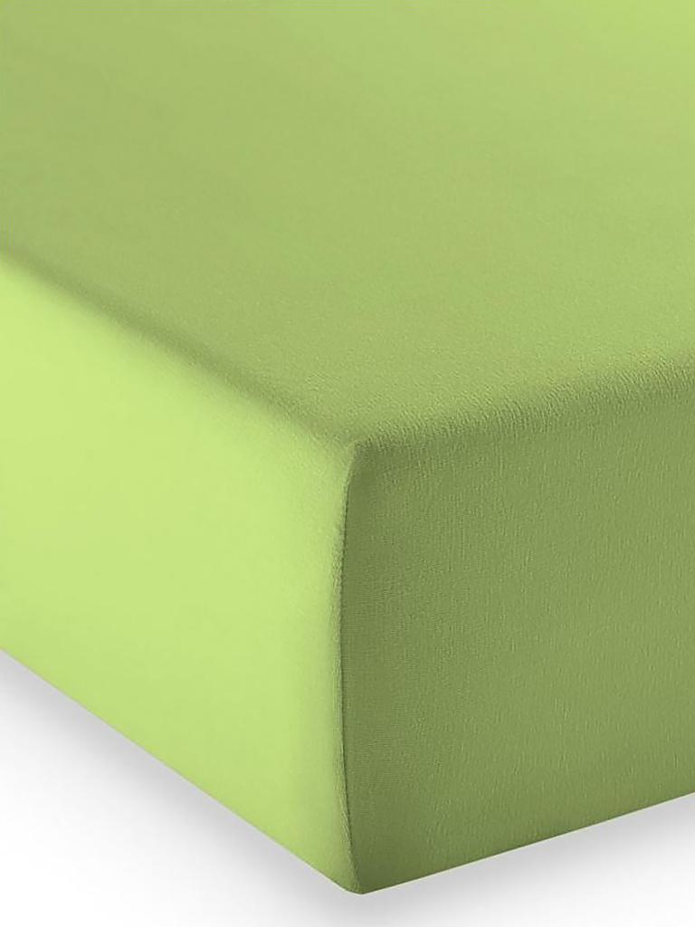 FLEURESSE | Spannleintuch "Elasto Comfort" 150x200cm (Hellgrün) | grün