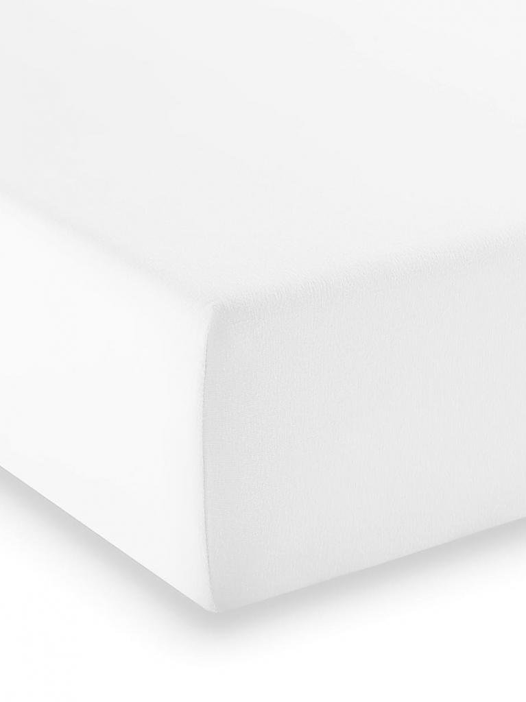 FLEURESSE | Spannleintuch "Elasto Comfort" 180x200cm (Weiss) | weiß