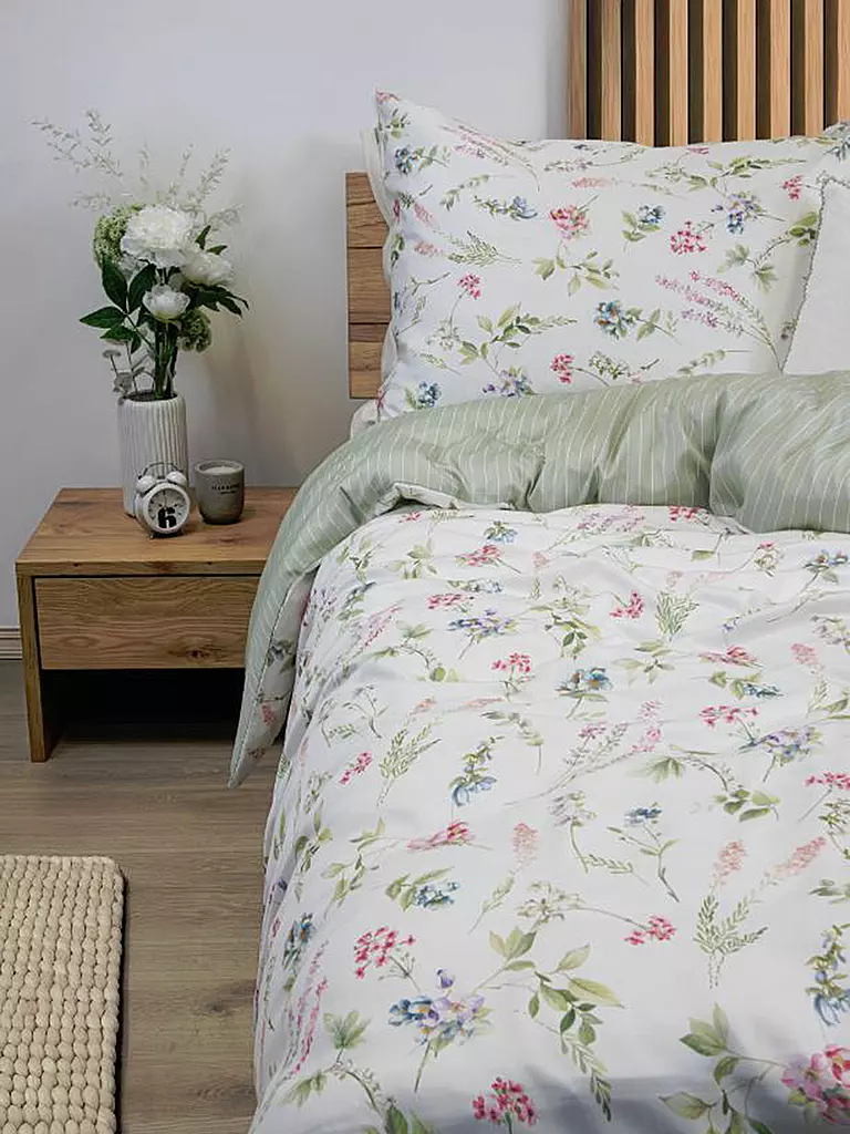 FLEURESSE | Tencel Bettwäsche LUXURY 70x90cm / 140x200cm Multicolor | weiss